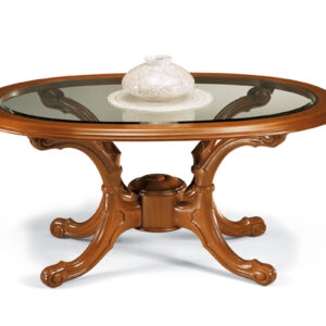 tavolino ovale relax con vetro