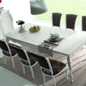 Tavolo Liberty allunbile + 2 all. cm. 40