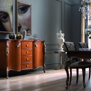 Credenza 2 porte 4 cassetti Liberty