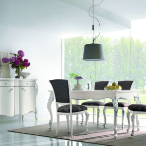 Tavolo Liberty allunbile + 2 all. cm. 40